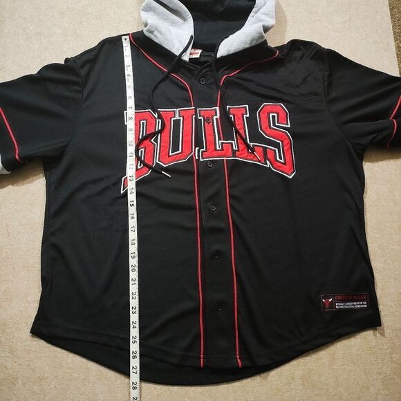 Ultra Game NBA Chicago Bulls Button Up Long Sleeve Hoodie Shirt #U - Picture 6 of 7